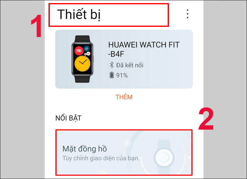 Bạn mở ứng dụng Huawei Health trên điện thoại